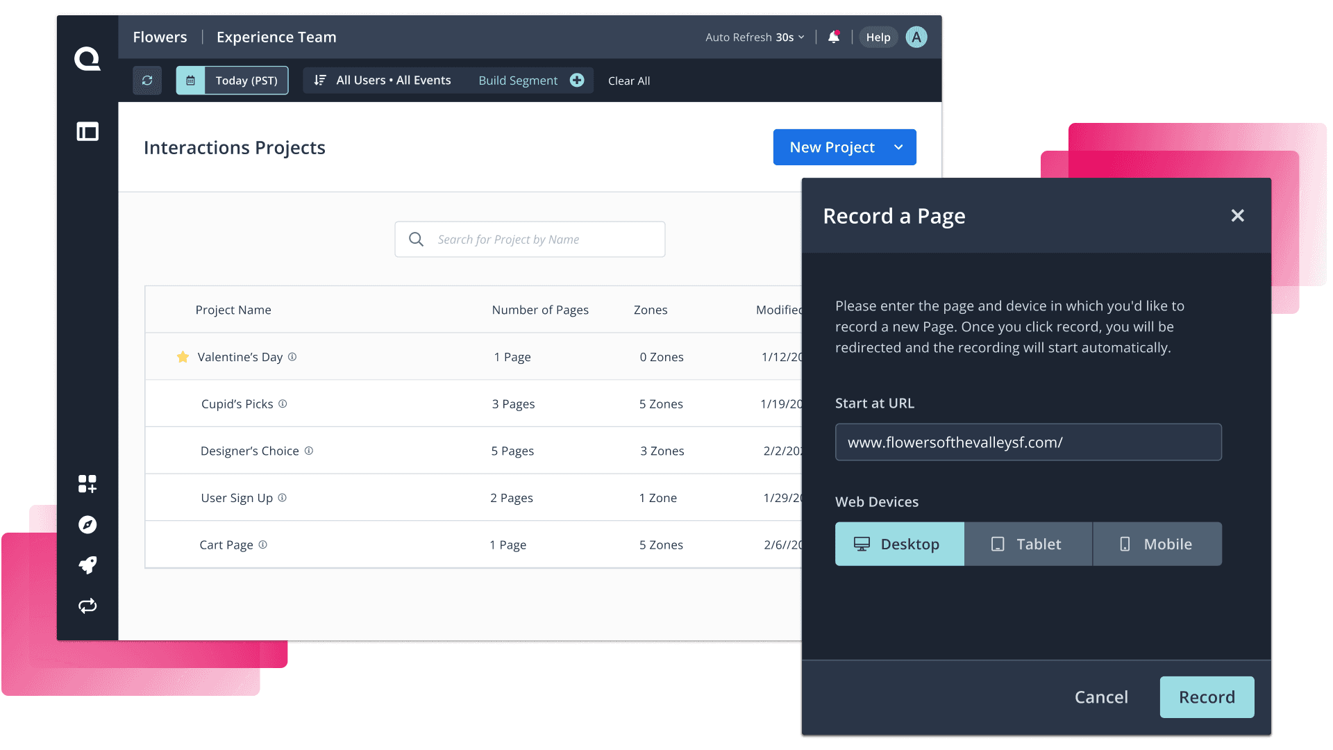 Scroll depth heatmap visualizing user engagement on long-form content.