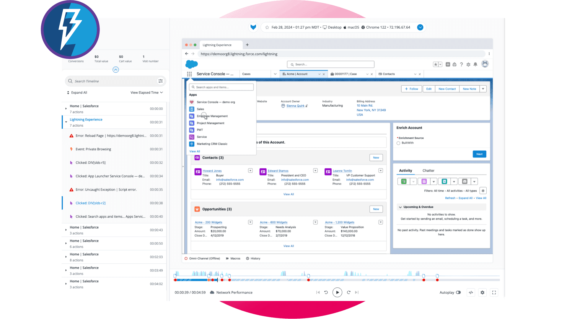 Enhance visibility, maximize efficiency in Salesforce Lightning applications.